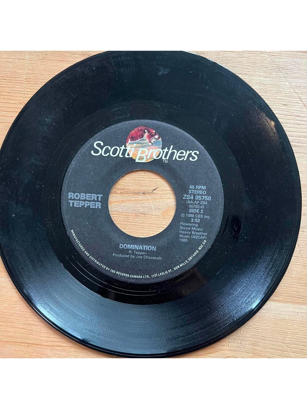 Robert Tepper - Domination/No Easy Way Out 45rpm VG+ R10